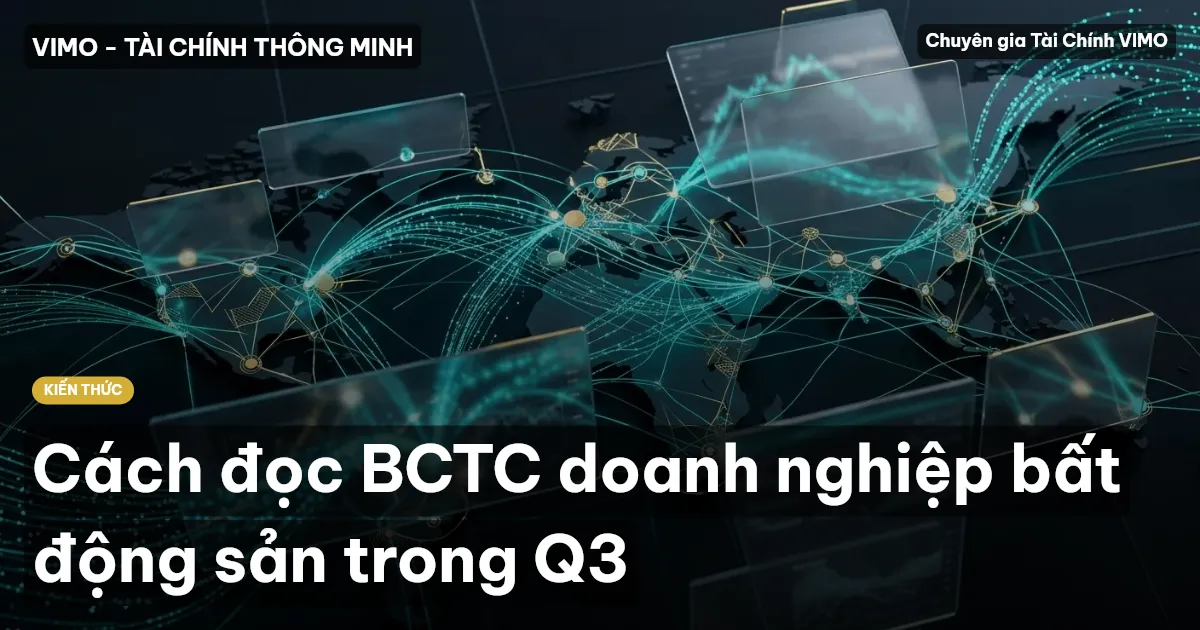 Cách đọc BCTC doanh nghiệp bất động sản trong Q3