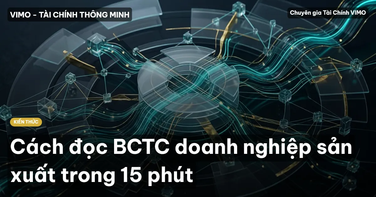 Cách đọc BCTC doanh nghiệp sản xuất trong 15 phút