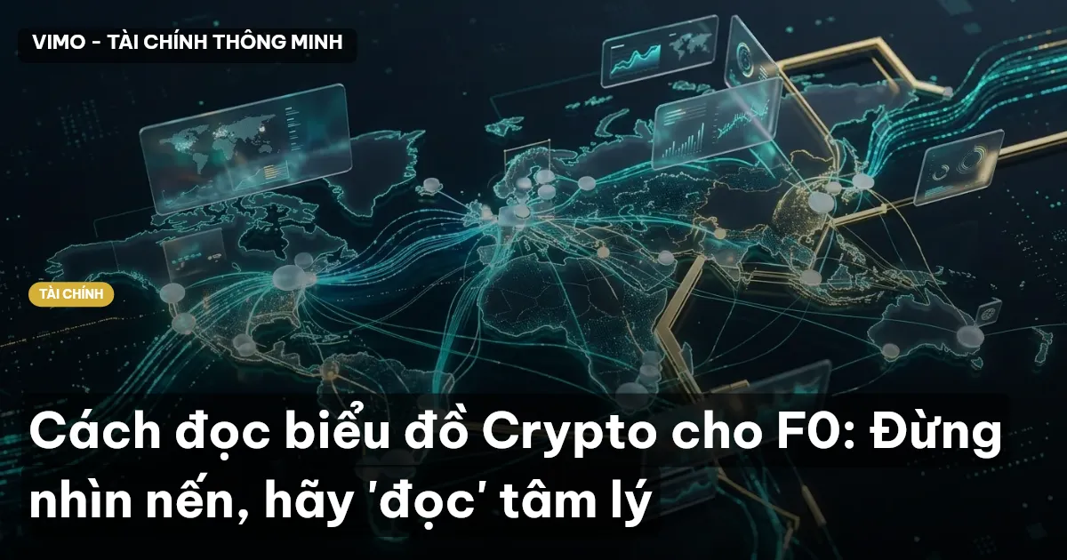 Cách đọc biểu đồ Crypto cho F0: Đừng nhìn nến, hãy 'đọc' tâm lý