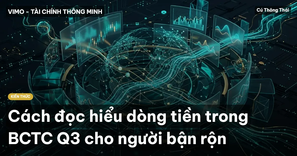 Cách đọc hiểu dòng tiền trong BCTC Q3 cho người bận rộn