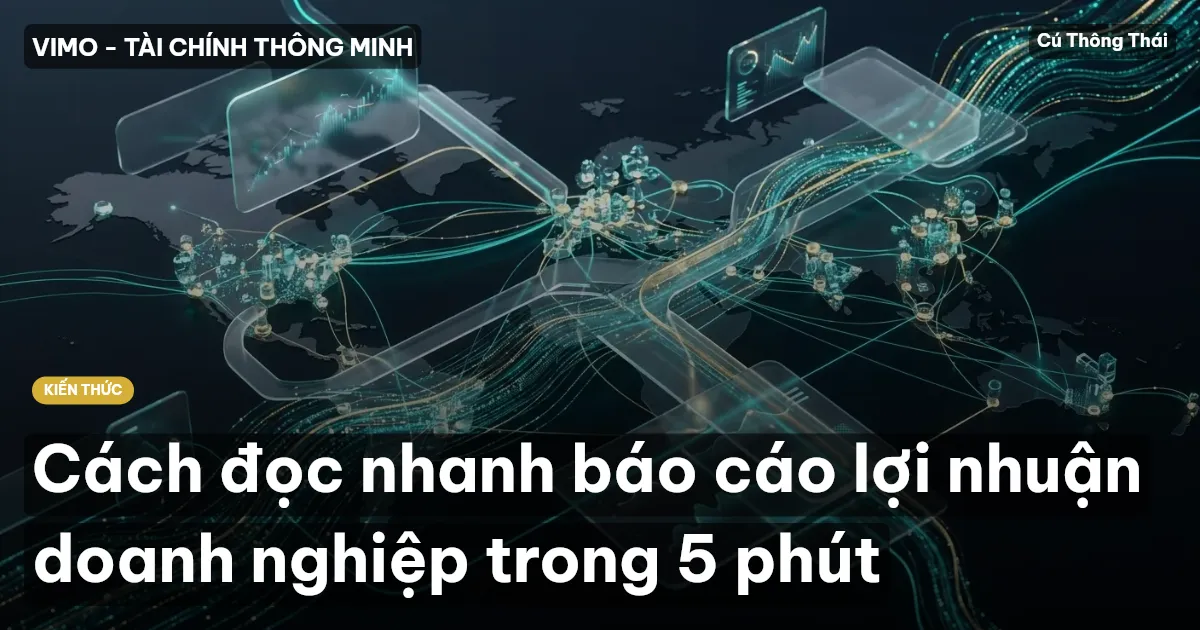 Cách đọc nhanh báo cáo lợi nhuận doanh nghiệp trong 5 phút