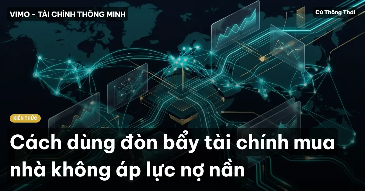 Cách dùng đòn bẩy tài chính mua nhà không áp lực nợ nần