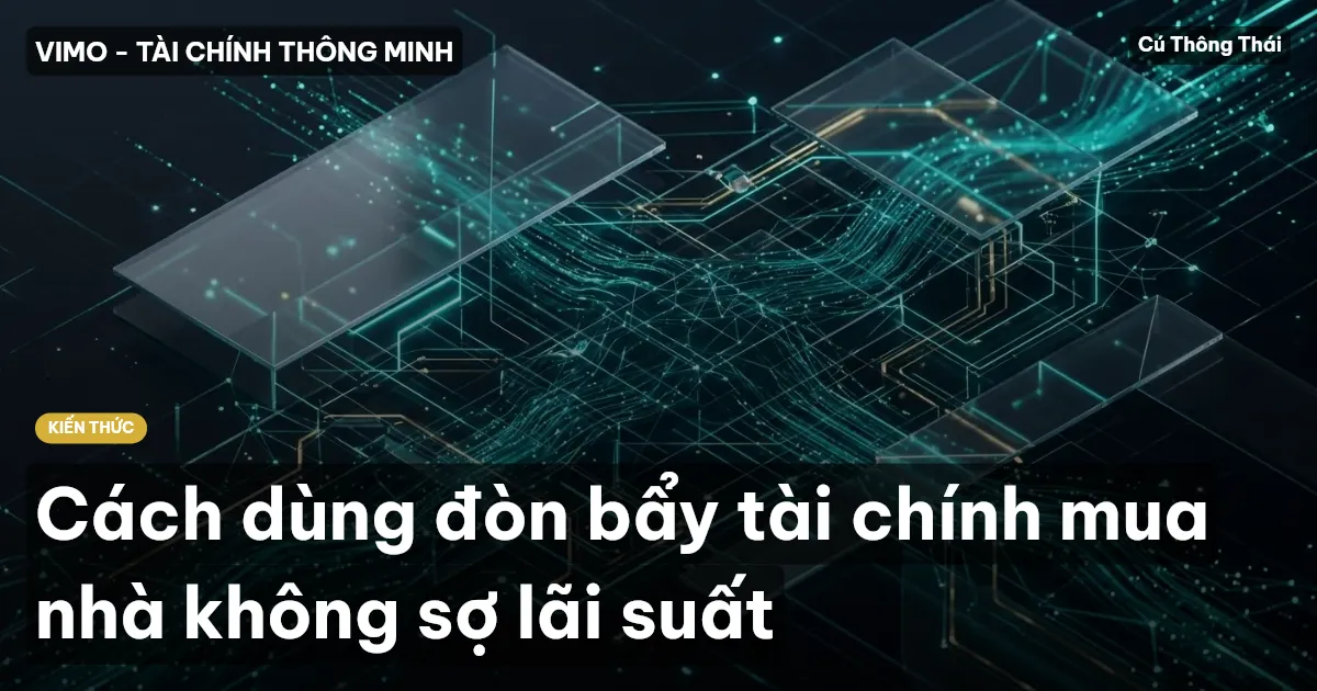 Cách dùng đòn bẩy tài chính mua nhà không sợ lãi suất