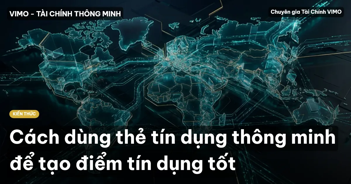 Cách dùng thẻ tín dụng thông minh để tạo điểm tín dụng tốt