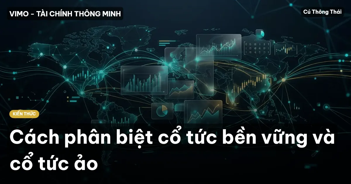 Cách phân biệt cổ tức bền vững và cổ tức ảo
