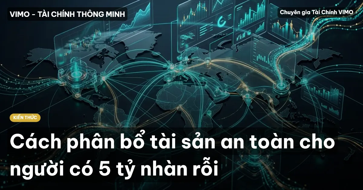 Cách phân bổ tài sản an toàn cho người có 5 tỷ nhàn rỗi