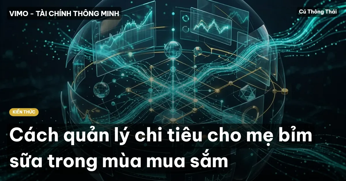 Cách quản lý chi tiêu cho mẹ bỉm sữa trong mùa mua sắm