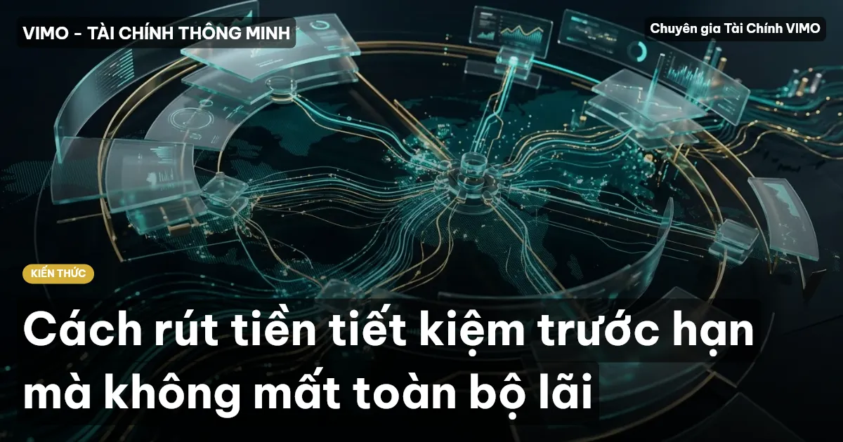Cách rút tiền tiết kiệm trước hạn mà không mất toàn bộ lãi