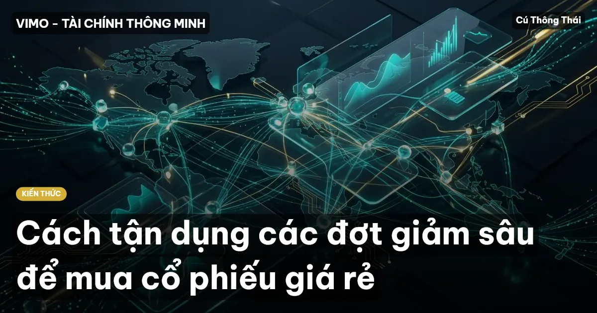 Cách tận dụng các đợt giảm sâu để mua cổ phiếu giá rẻ