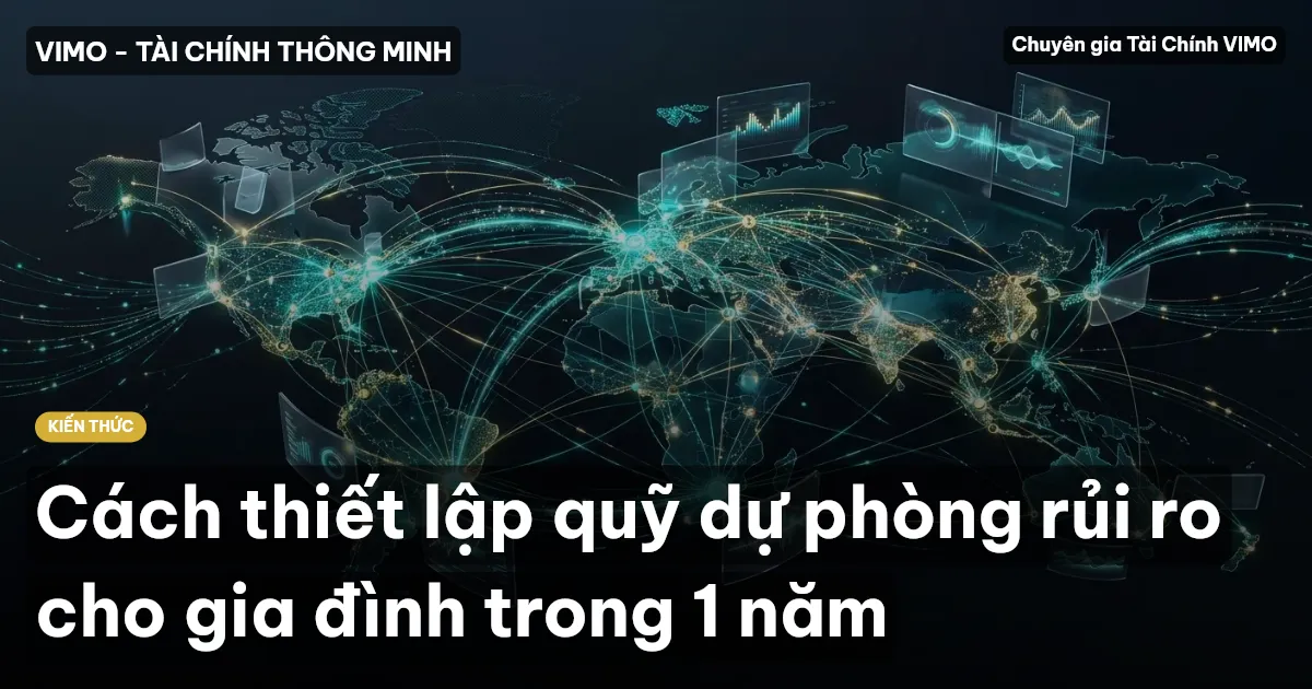 Cách thiết lập quỹ dự phòng rủi ro cho gia đình trong 1 năm