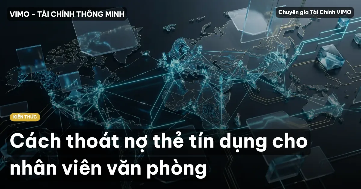 Cách thoát nợ thẻ tín dụng cho nhân viên văn phòng
