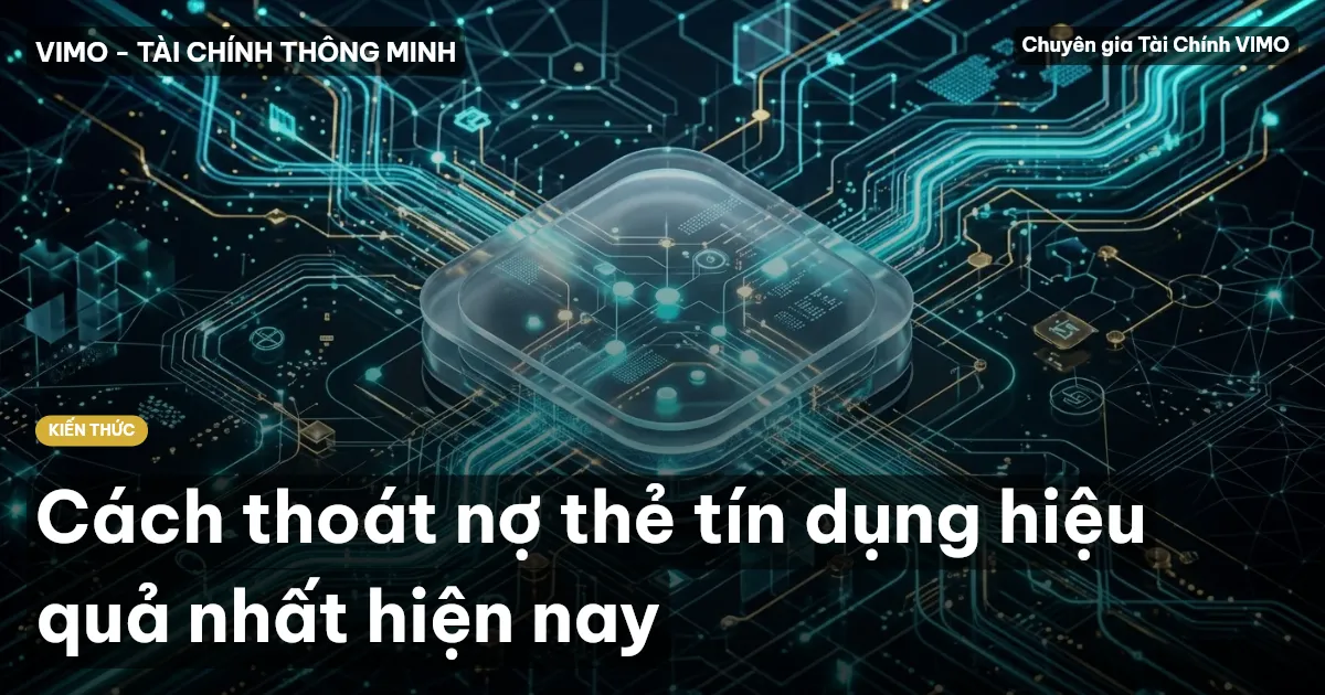 Cách thoát nợ thẻ tín dụng hiệu quả nhất hiện nay