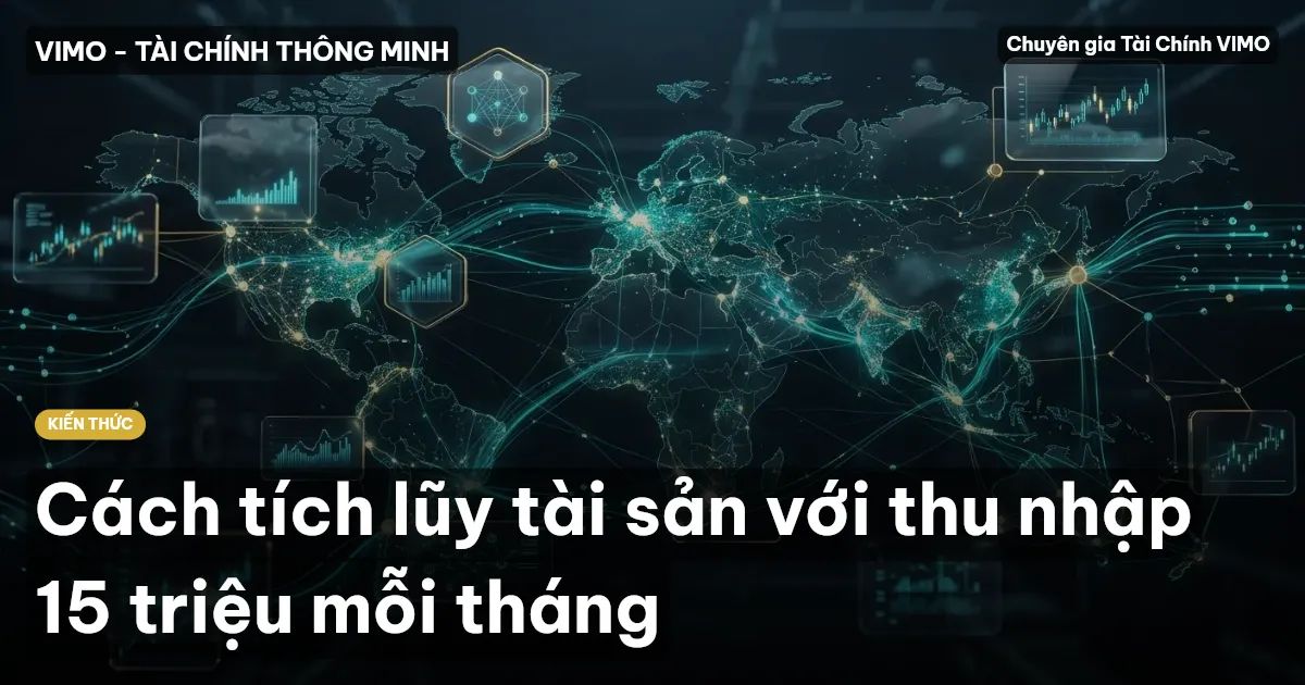 Cách tích lũy tài sản với thu nhập 15 triệu mỗi tháng