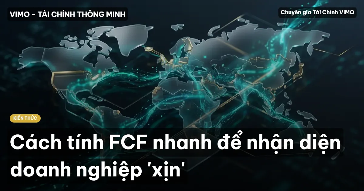Cách tính FCF nhanh để nhận diện doanh nghiệp 'xịn'