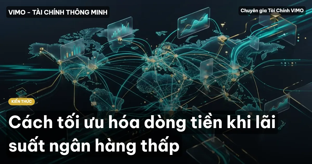Cách tối ưu hóa dòng tiền khi lãi suất ngân hàng thấp