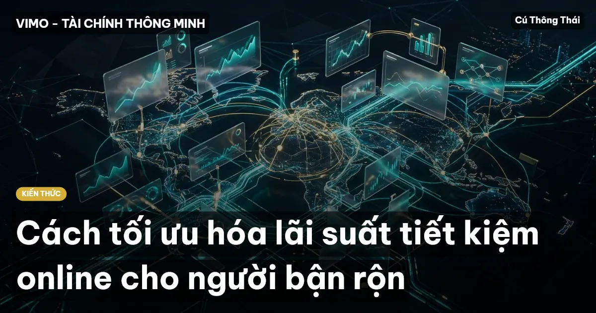 Cách tối ưu hóa lãi suất tiết kiệm online cho người bận rộn