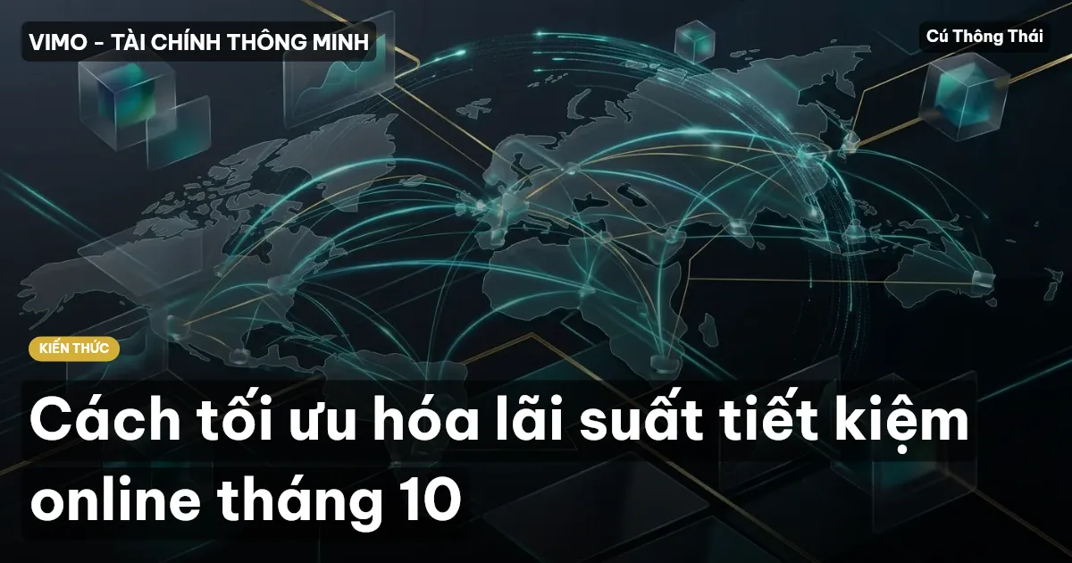 Cách tối ưu hóa lãi suất tiết kiệm online tháng 10