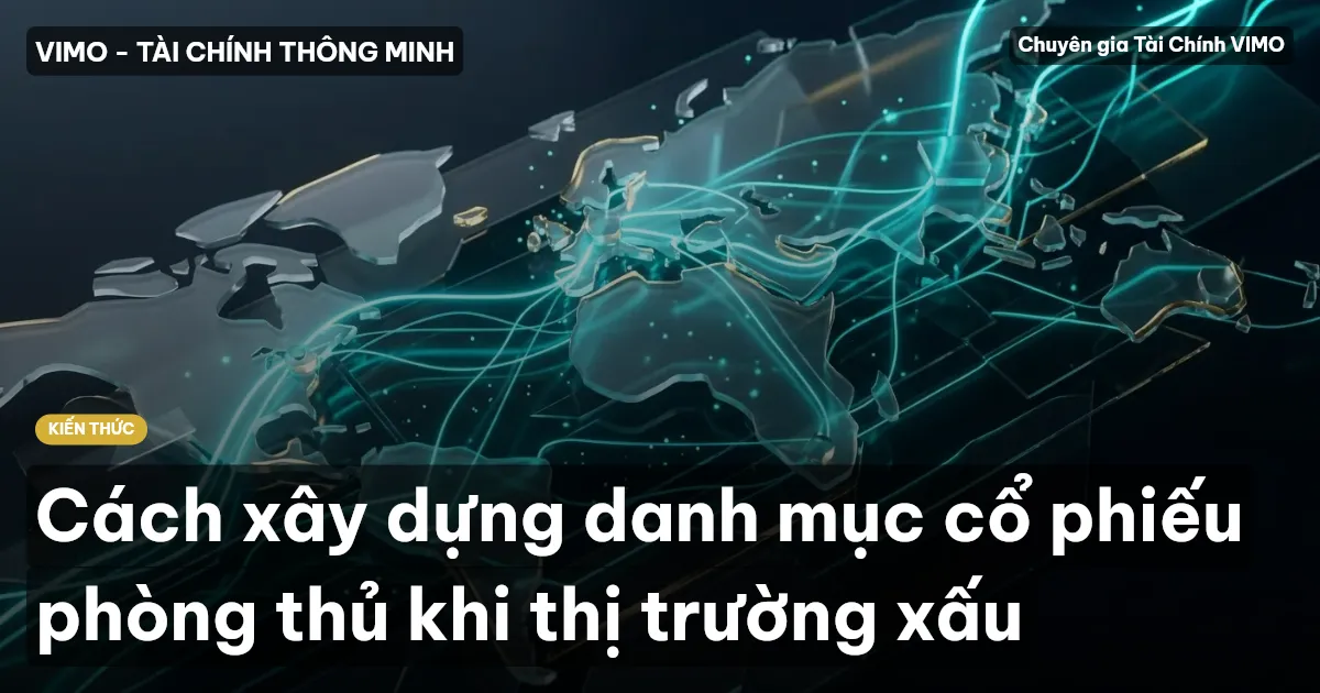 Cách xây dựng danh mục cổ phiếu phòng thủ khi thị trường xấu