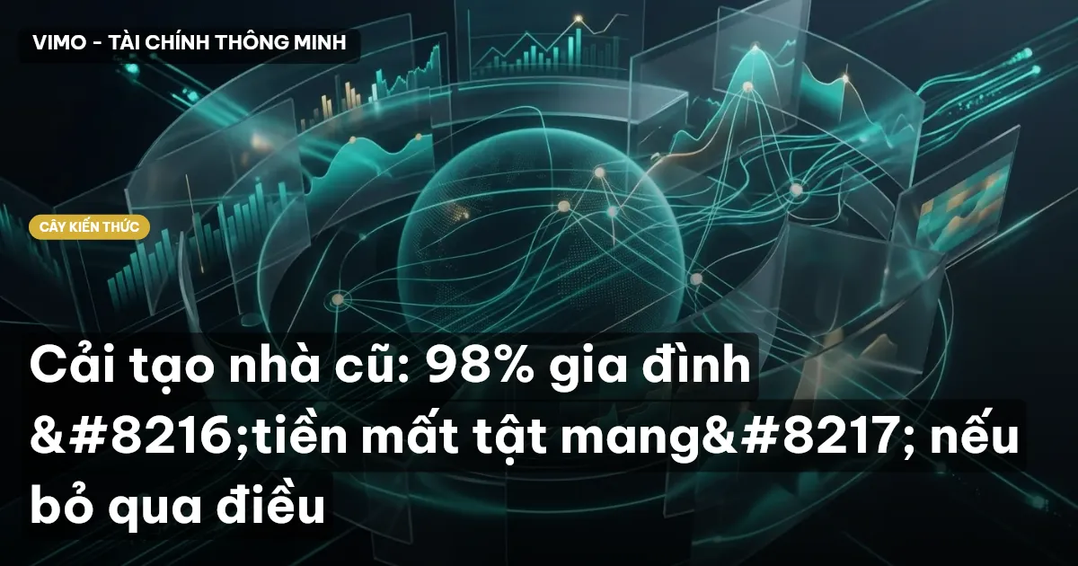 Cải tạo nhà cũ: 98% gia đình ‘tiền mất tật mang’ nếu bỏ qua điều