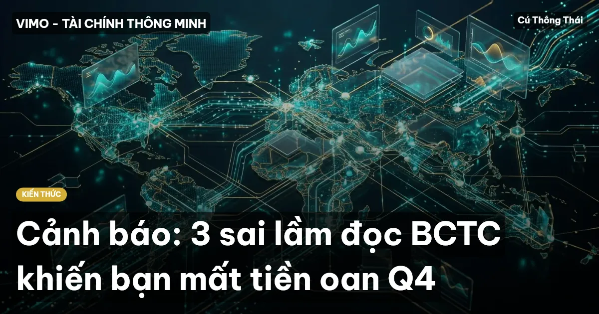 Cảnh báo: 3 sai lầm đọc BCTC khiến bạn mất tiền oan Q4