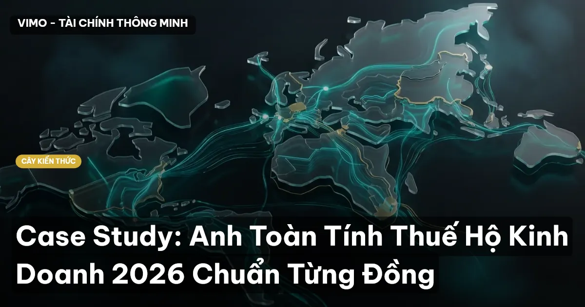 Case Study: Anh Toàn Tính Thuế Hộ Kinh Doanh 2026 Chuẩn Từng Đồng