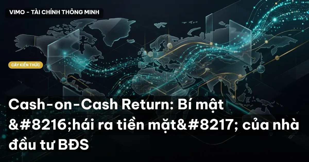 Cash-on-Cash Return: Bí mật ‘hái ra tiền mặt’ của nhà đầu tư BĐS