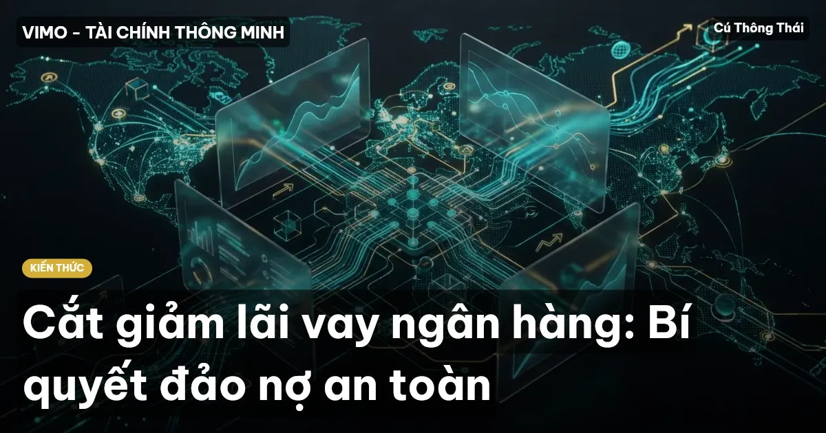 Cắt giảm lãi vay ngân hàng: Bí quyết đảo nợ an toàn