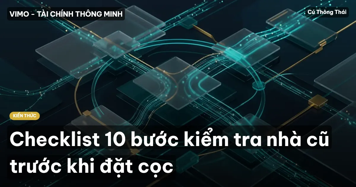 Checklist 10 bước kiểm tra nhà cũ trước khi đặt cọc