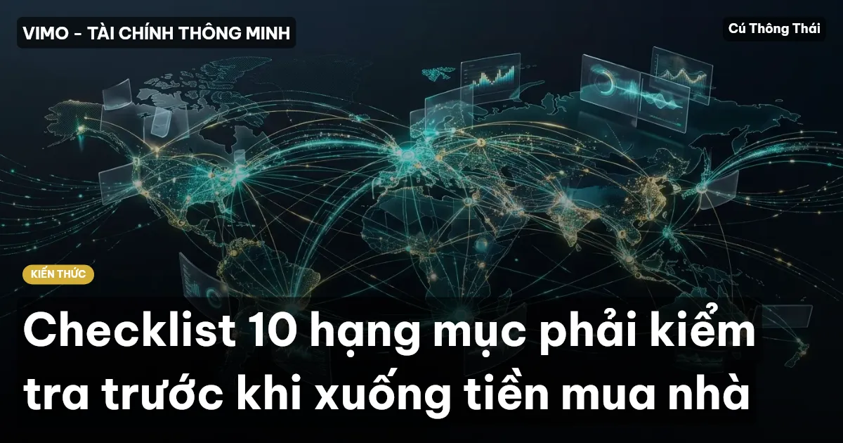 Checklist 10 hạng mục phải kiểm tra trước khi xuống tiền mua nhà