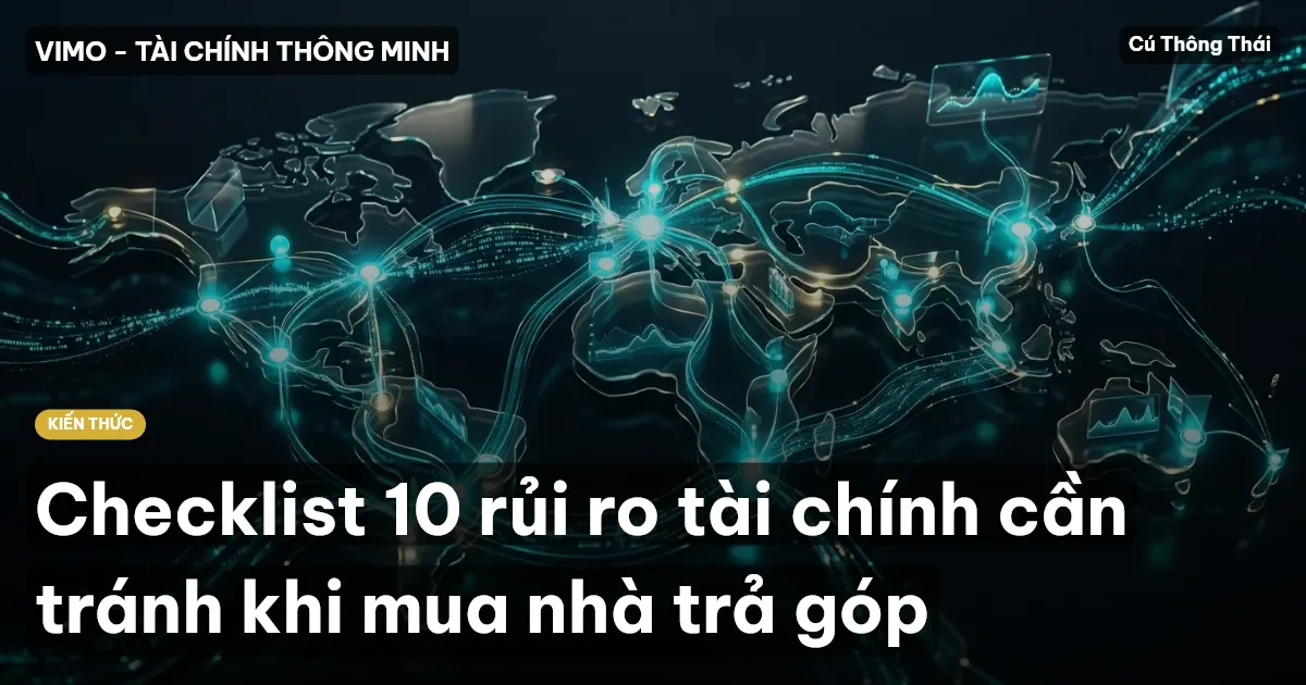 Checklist 10 rủi ro tài chính cần tránh khi mua nhà trả góp