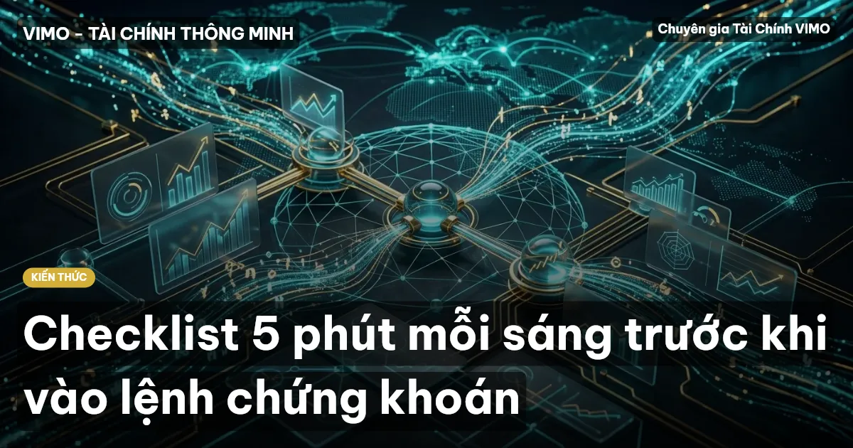 Checklist 5 phút mỗi sáng trước khi vào lệnh chứng khoán