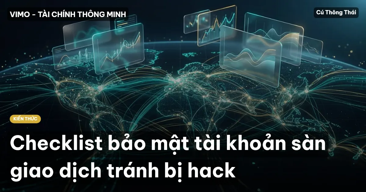 Checklist bảo mật tài khoản sàn giao dịch tránh bị hack