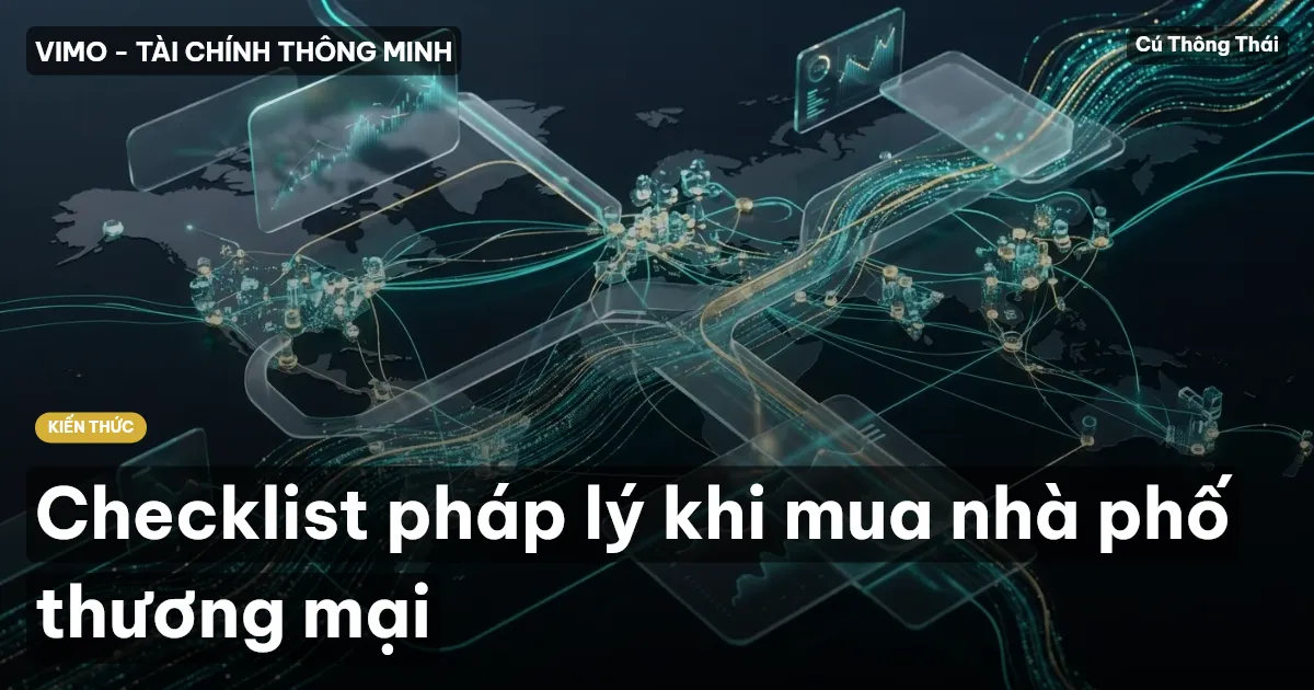 Checklist pháp lý khi mua nhà phố thương mại
