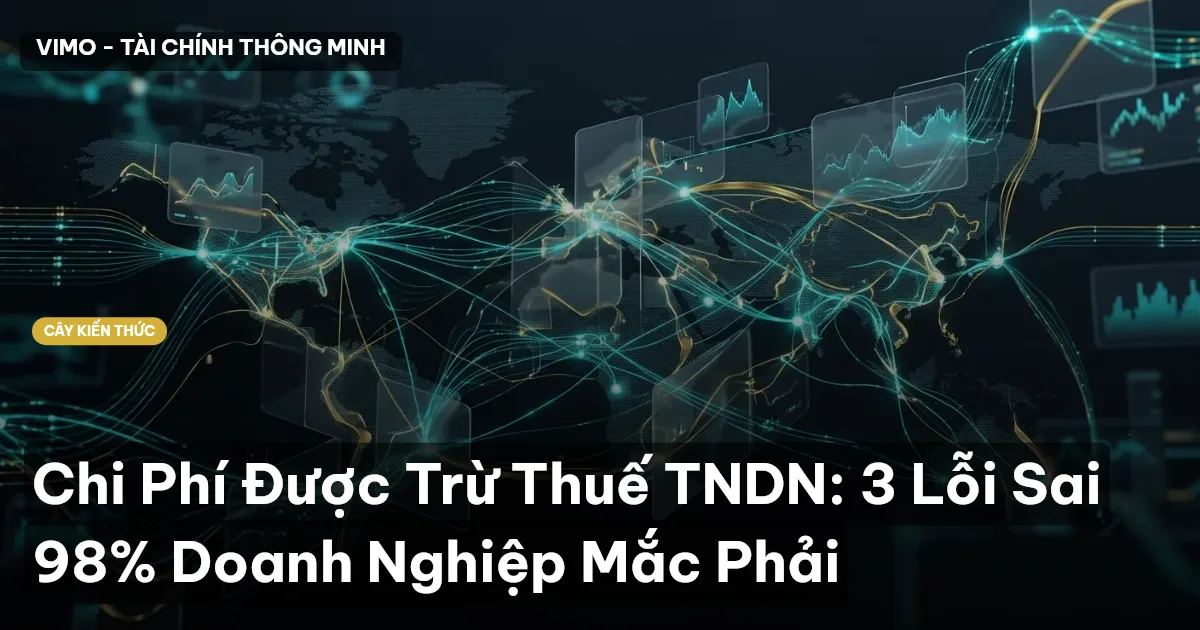 Chi Phí Được Trừ Thuế TNDN: 3 Lỗi Sai 98% Doanh Nghiệp Mắc Phải