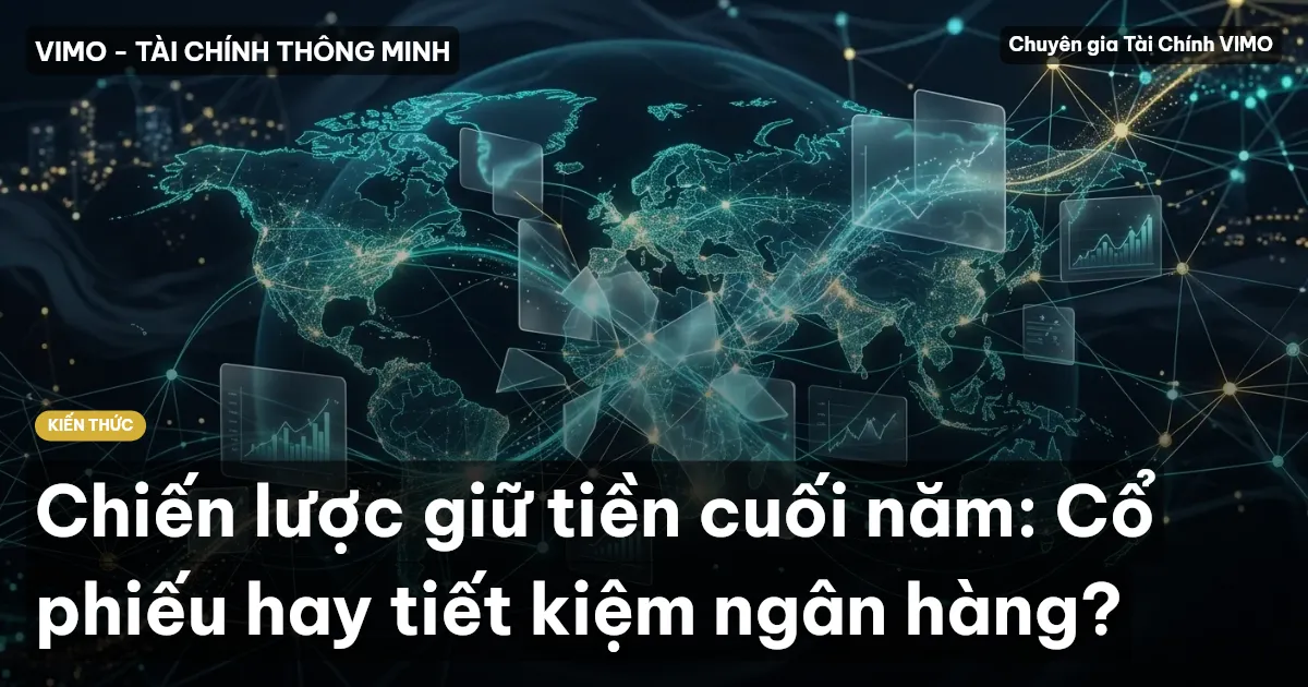 Chiến lược giữ tiền cuối năm: Cổ phiếu hay tiết kiệm ngân hàng?