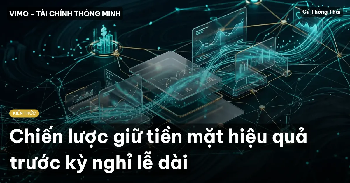 Chiến lược giữ tiền mặt hiệu quả trước kỳ nghỉ lễ dài