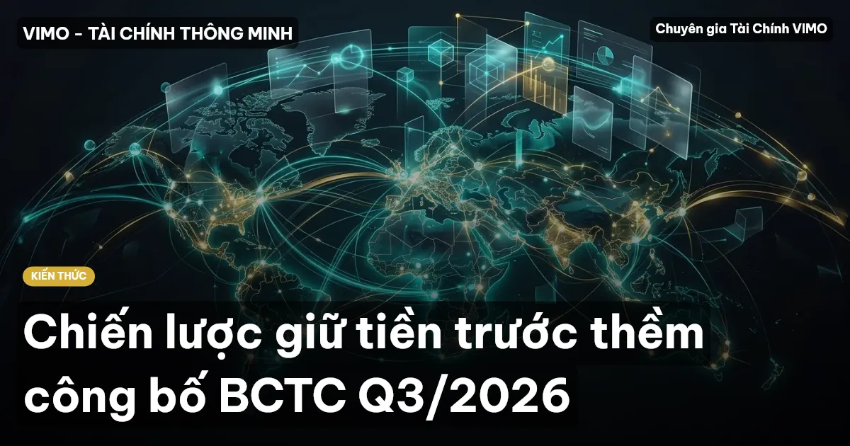 Chiến lược giữ tiền trước thềm công bố BCTC Q3/2026