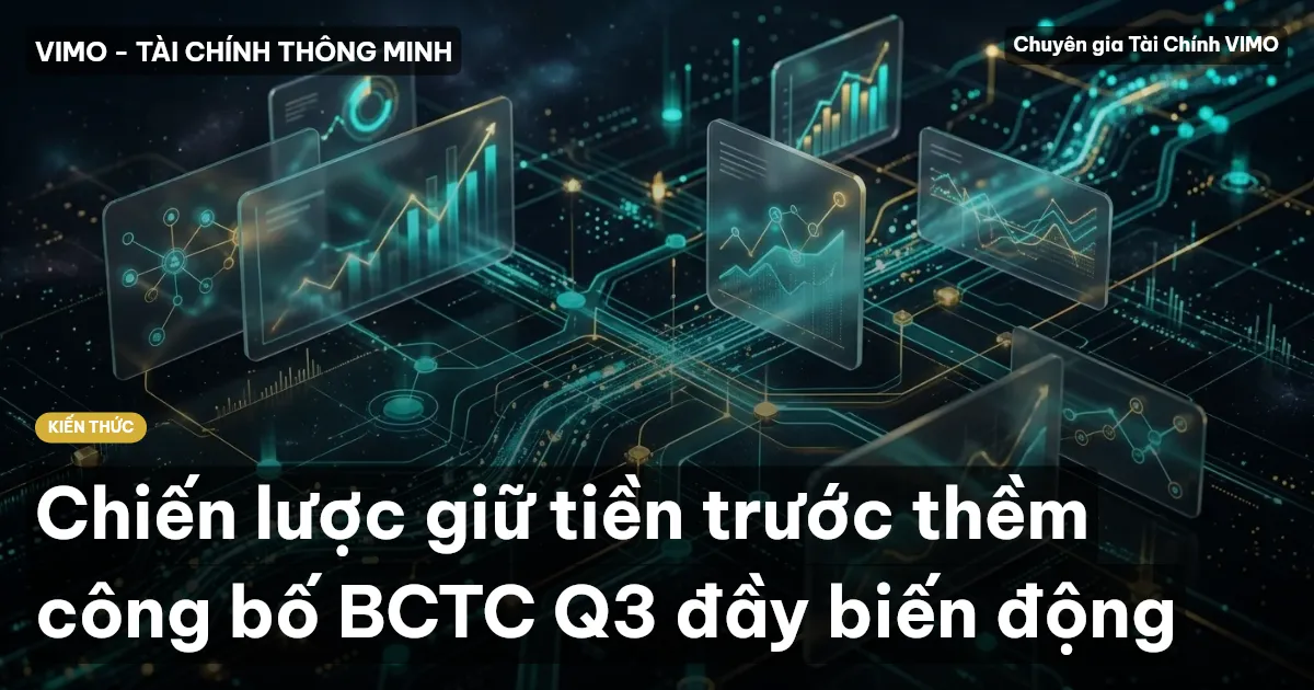 Chiến lược giữ tiền trước thềm công bố BCTC Q3 đầy biến động
