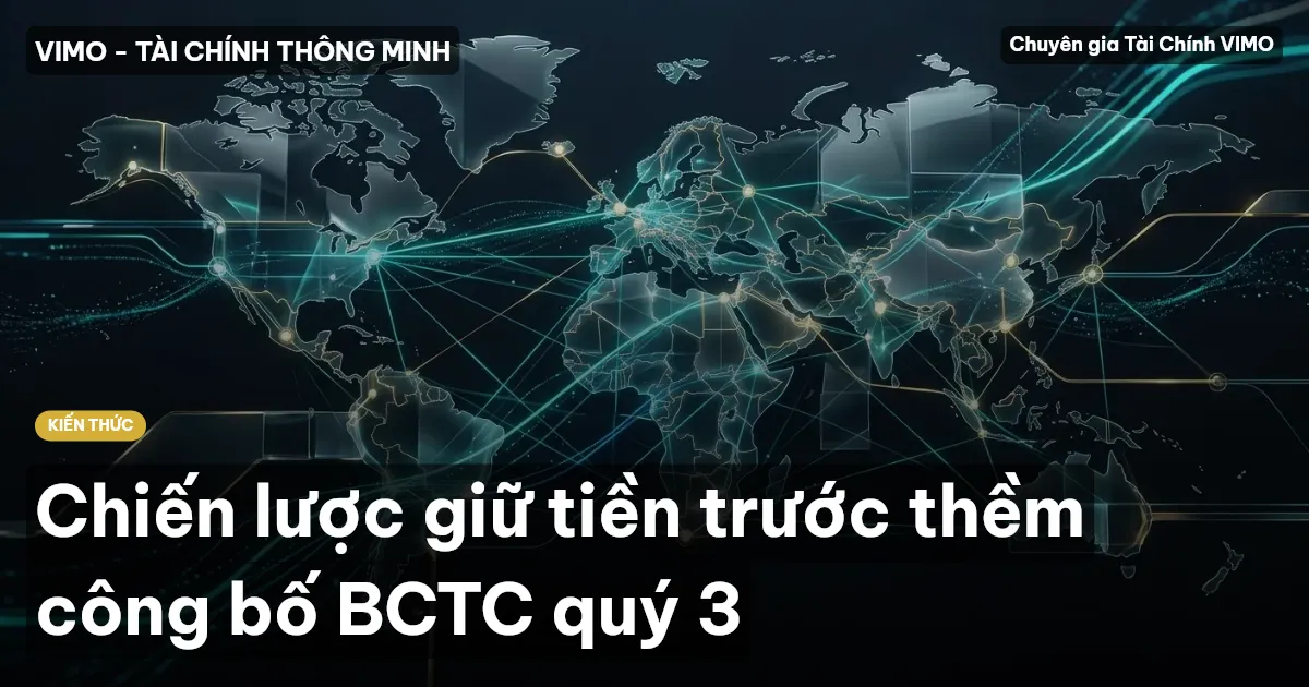 Chiến lược giữ tiền trước thềm công bố BCTC quý 3