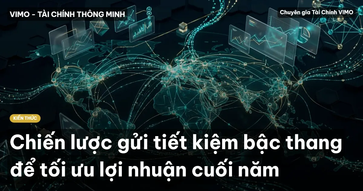 Chiến lược gửi tiết kiệm bậc thang để tối ưu lợi nhuận cuối năm