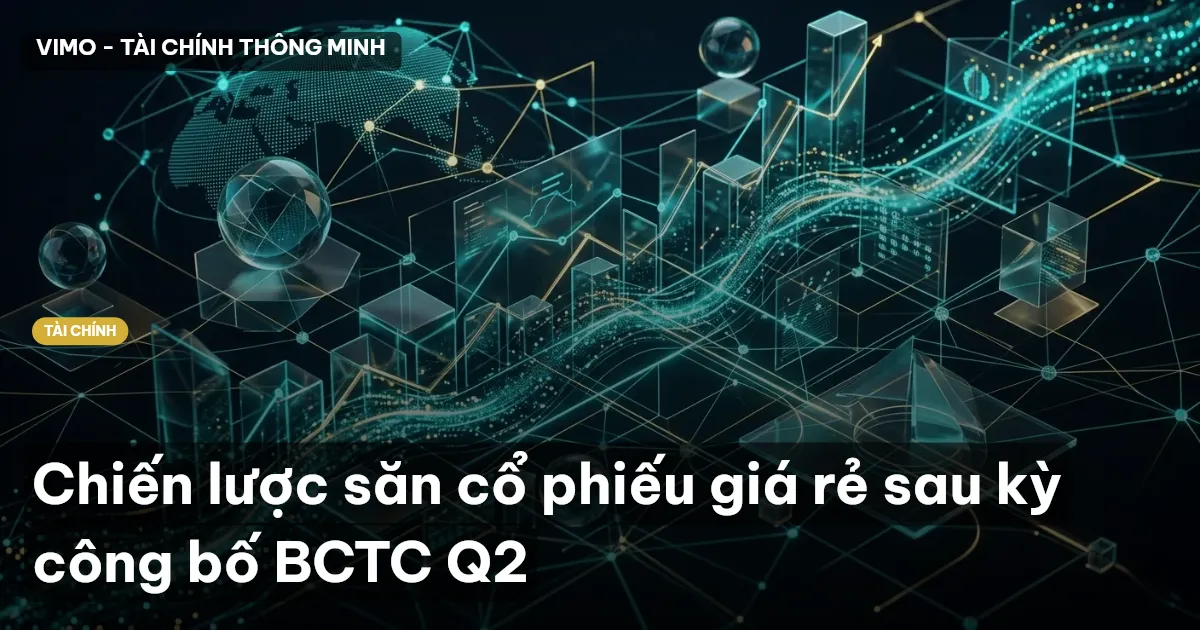 Chiến lược săn cổ phiếu giá rẻ sau kỳ công bố BCTC Q2