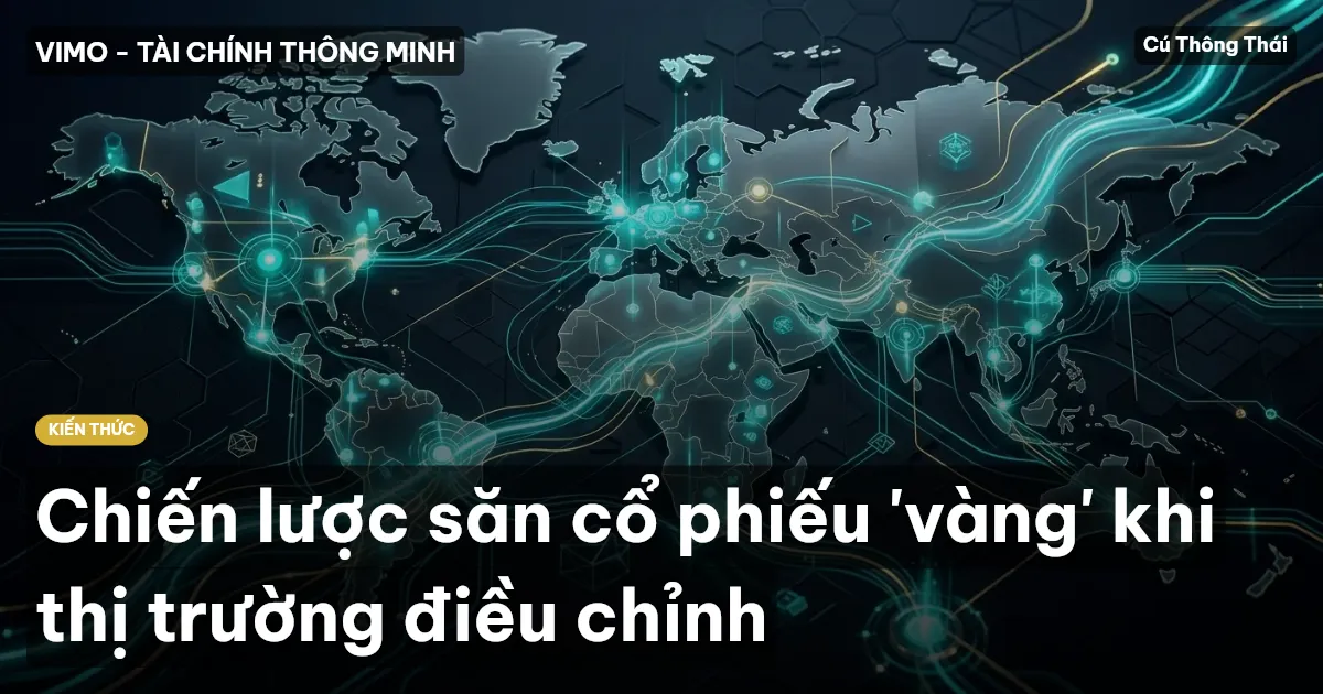 Chiến lược săn cổ phiếu 'vàng' khi thị trường điều chỉnh