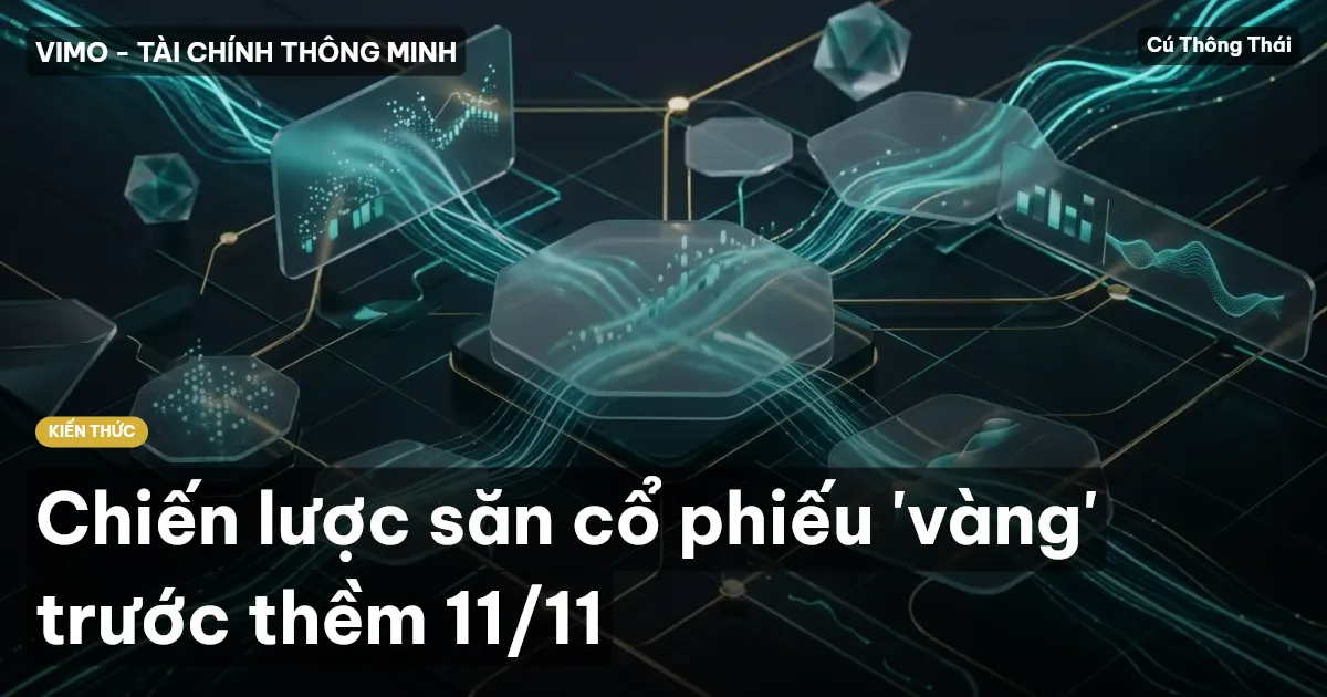 Chiến lược săn cổ phiếu 'vàng' trước thềm 11/11