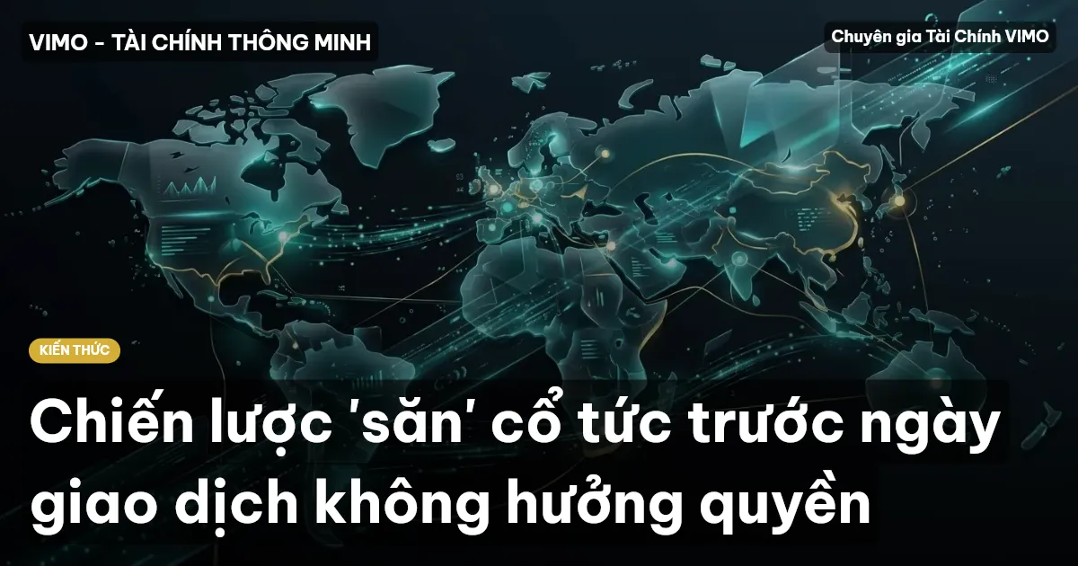 Chiến lược 'săn' cổ tức trước ngày giao dịch không hưởng quyền