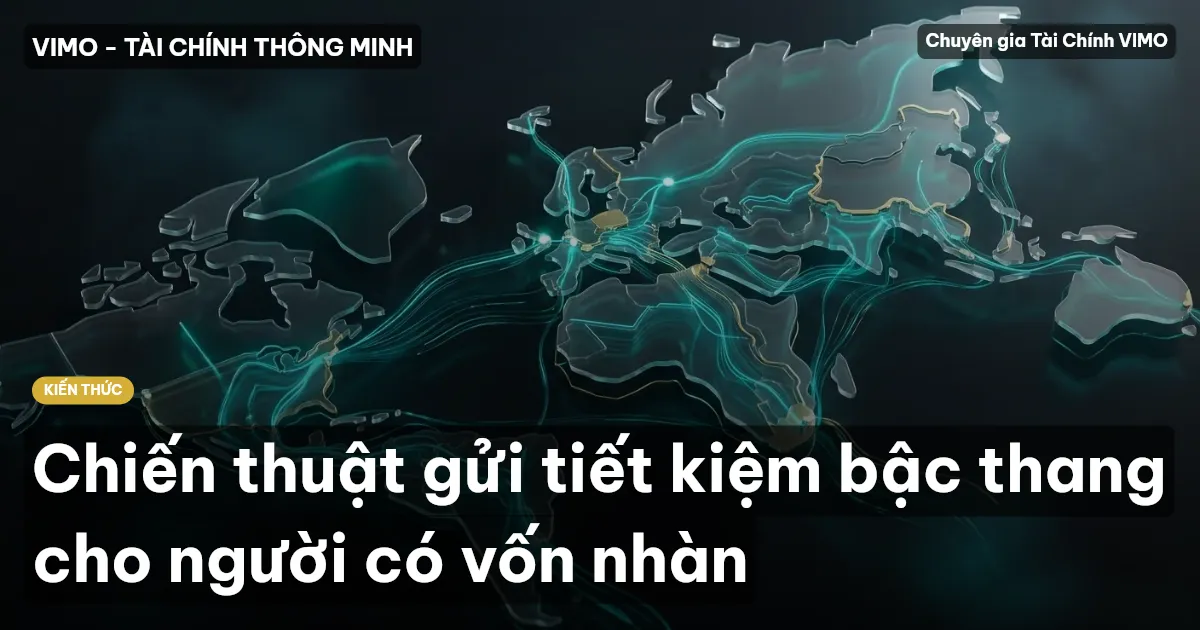 Chiến thuật gửi tiết kiệm bậc thang cho người có vốn nhàn