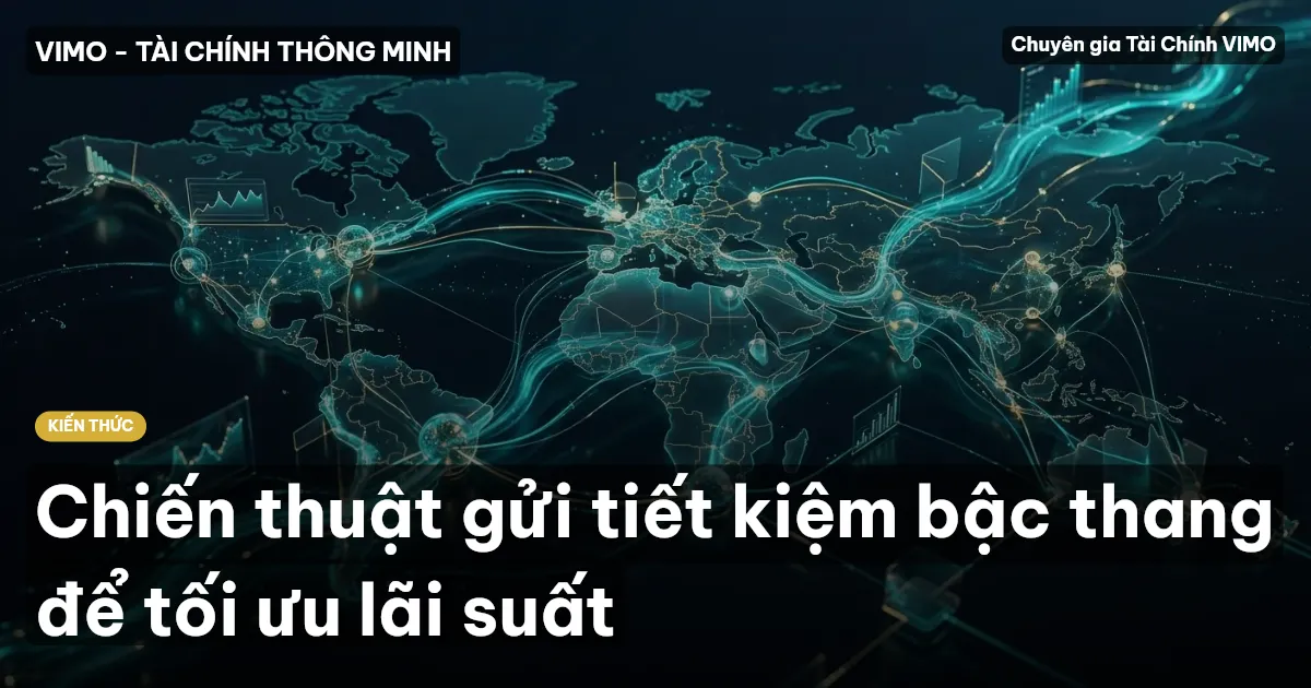 Chiến thuật gửi tiết kiệm bậc thang để tối ưu lãi suất