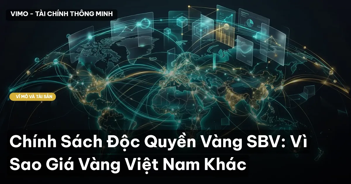 Chính Sách Độc Quyền Vàng SBV: Vì Sao Giá Vàng Việt Nam Khác