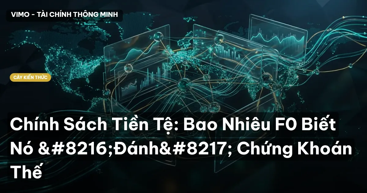 Chính Sách Tiền Tệ: Bao Nhiêu F0 Biết Nó ‘Đánh’ Chứng Khoán Thế