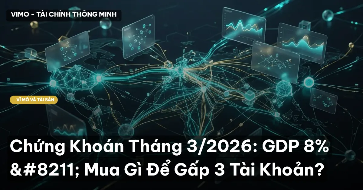Chứng Khoán Tháng 3/2026: GDP 8% – Mua Gì Để Gấp 3 Tài Khoản?