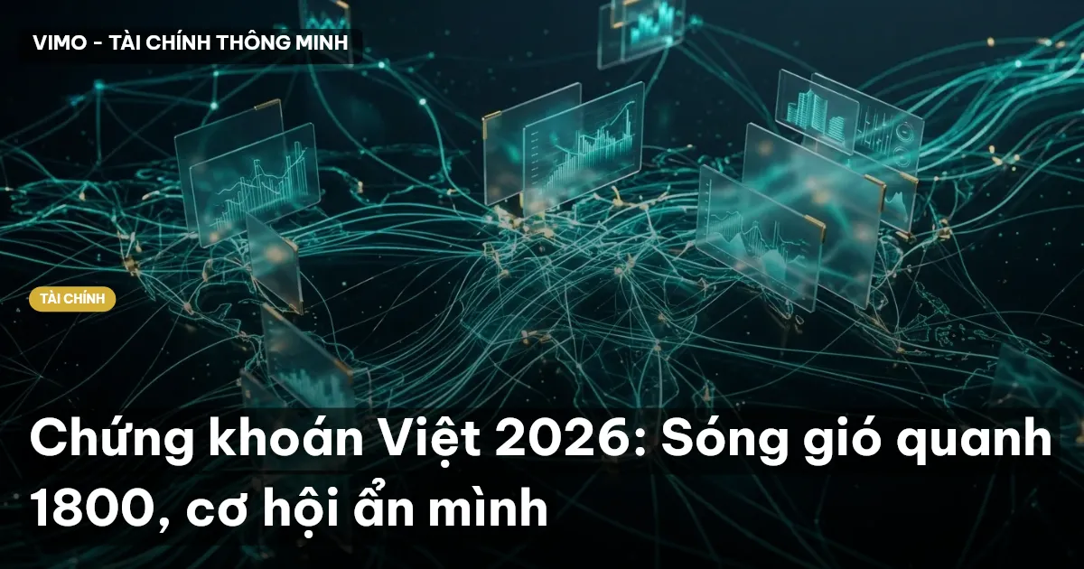 Chứng khoán Việt 2026: Sóng gió quanh 1800, cơ hội ẩn mình